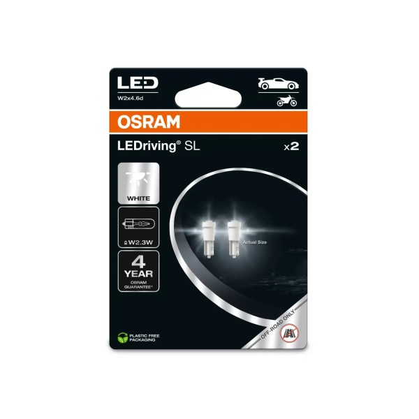 OSRAM LED autožiarovky LEDriving SL W2x4.6d, biela