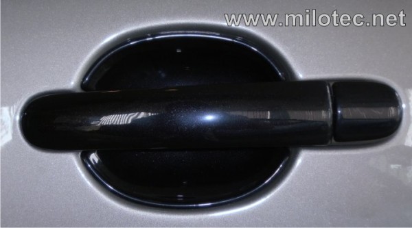 Škoda Roomster - Kryty pod kľučky - malé, ABS čierna metalíza (2 ks)