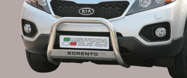 Kia Sorento II - Nerezový predný ochranný rám 63mm II.