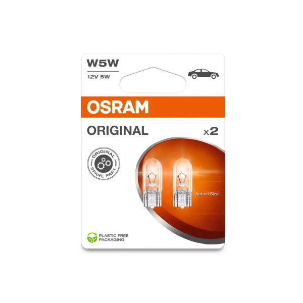 OSRAM STANDARD autožiarovky W5W, 2 ks v balení