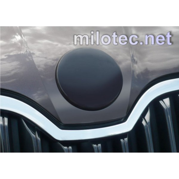 Škoda Superb III - kryt emblému - predná, ABS čierna metalíza