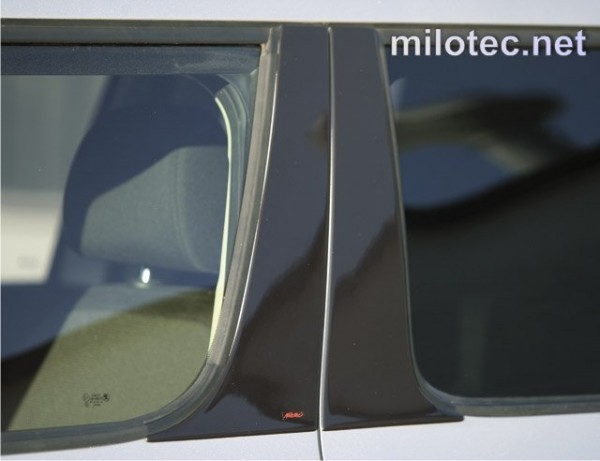 Škoda Yeti / facelift - Kryty dverových stĺpikov - ABS čierna metalíza