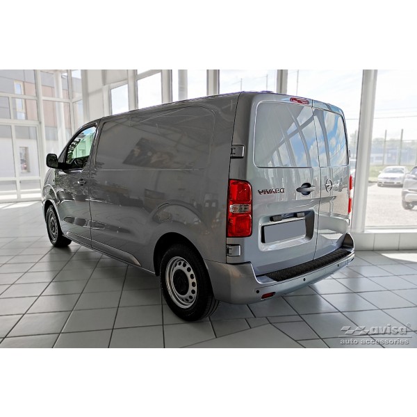 ALU Kryt prahu zadných dverí Opel Vivaro-e, čierny drážkovaný