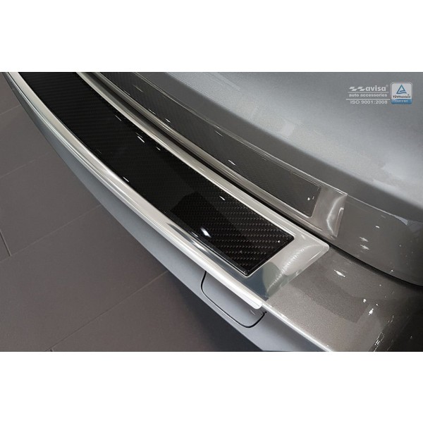 NEREZ Kryt prahu zadných dverí BMW X5 F15 - nerez / karbon