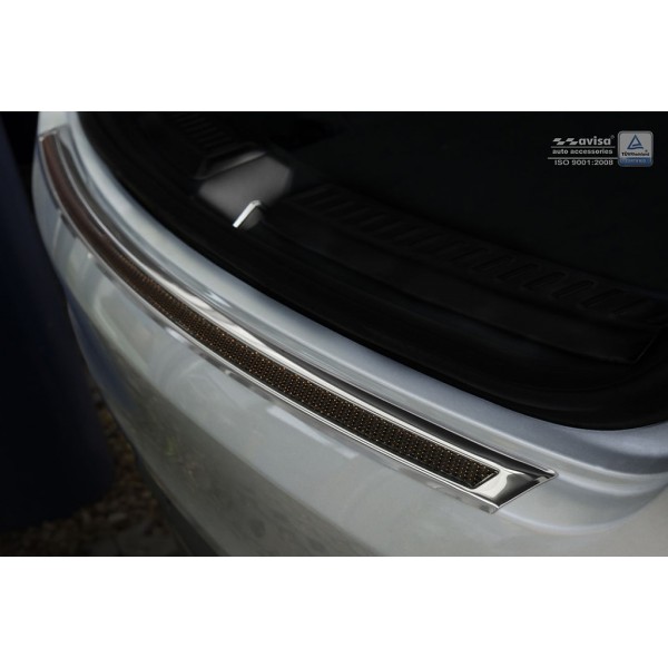 NEREZ Kryt prahu zadných dverí Mercedes V Class W447 - nerez / karbon