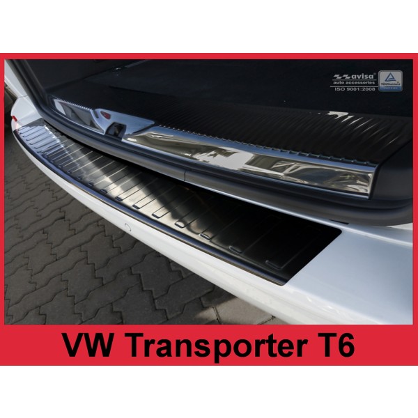 NEREZ Kryt prahu zadných dverí Volkswagen Transporter T6 / Caravelle - čierny grafit