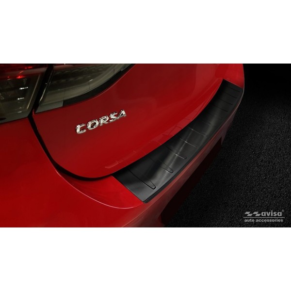 NEREZ Kryt prahu zadných dverí Opel Corsa VI čierny 5dvéř.