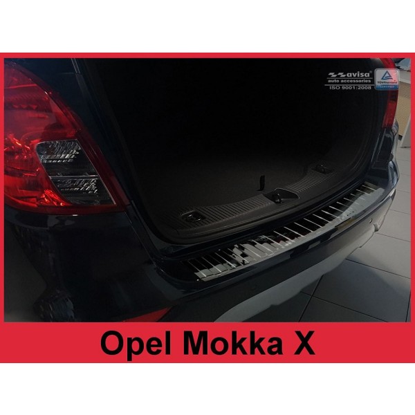 NEREZ Kryt prahu zadných dverí Opel Mokka X, - čierny grafit lesklý
