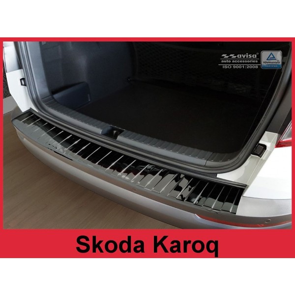 NEREZ Kryt prahu zadných dverí ŠKODA KAROQ, - čierny grafit lesklý