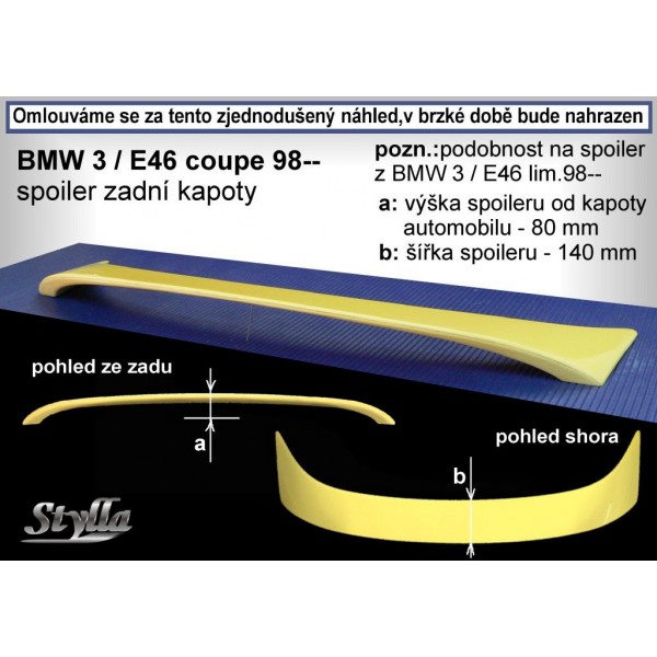 Krídlo - BMW 3/E46 coupe 99-