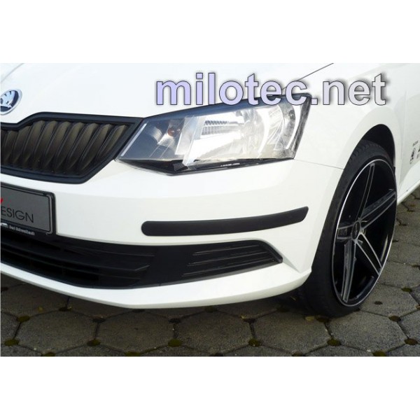 Škoda Fabia III vrátane Combi FL/pred FL - Ochranné lišty predného a zadného nárazníka