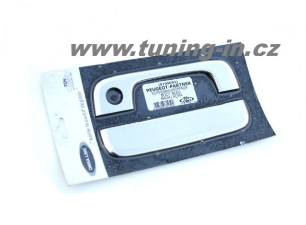 Citroen Berlingo I 96-08 NEREZ chrom kryty madla zadných dverí OMSA LINE