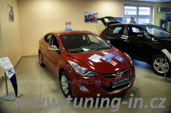 Hyundai Elantra - NEREZ chrom kryty zrkadiel (s blinkre) OMTEC