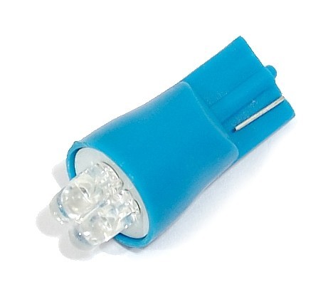 LED žiarovky T10 - Modré 4 Ledkové