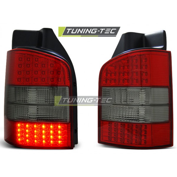 VW T5 03-09 - zadné LED svetlá červeno dymová