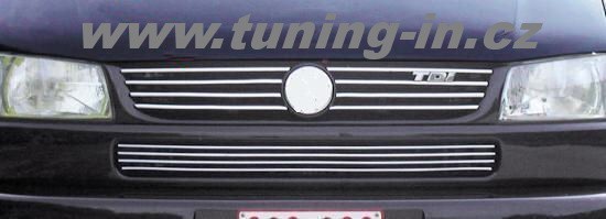 VW Transporter / Caravelle T4 97-03 - NEREZ (!) Chróm spodnej lišty nárazníka - OMSA LINE