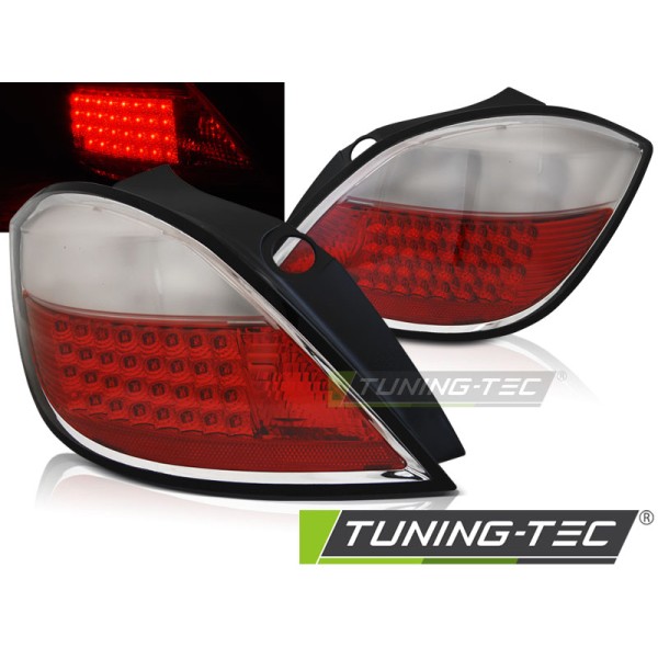 OPEL ASTRA H 04-09 5D - zadné LED svetlá červeno biela