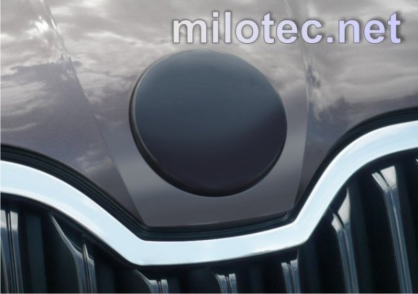 Škoda Octavia III - Kryt emblému predný / zadný, ABS čierna metalíza