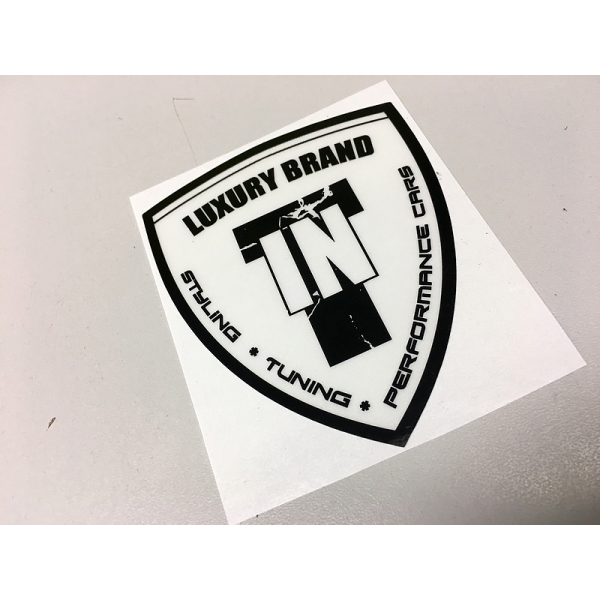 Nálepka Tuning-IN "logo" farba čierna