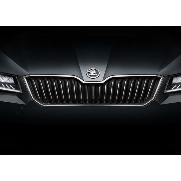 Škoda Superb III - predná maska BLACK / CHROME