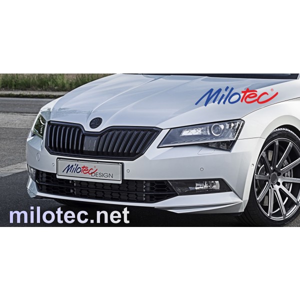 Škoda Superb III sedan/combi 15-19 - rozšírenie predného nárazníka, ABS čierny lesklý