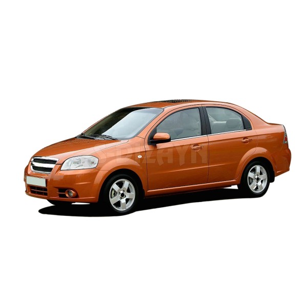 Nerez lišty spodnej hrany okien dverí Chevrolet Aveo T250 Sedan