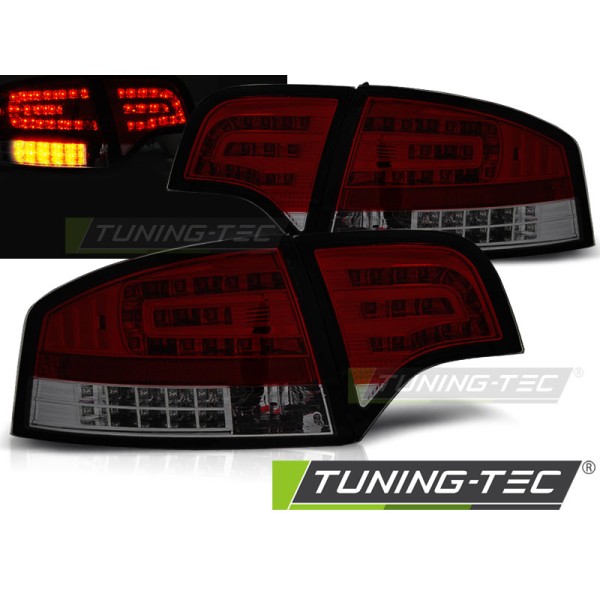 AUDI A4 B7 04-08 SEDAN - zadné LED svetlá červeno dymová