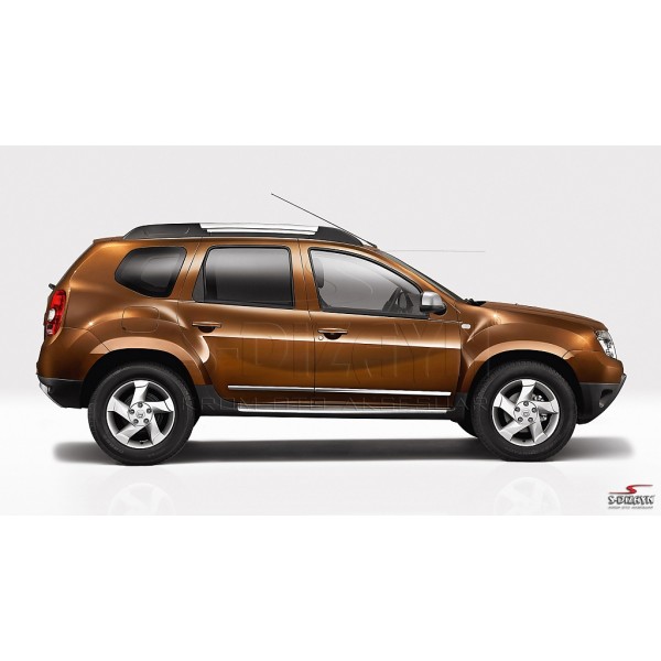 Nerez + ABS lišty dverí Dacia Duster I