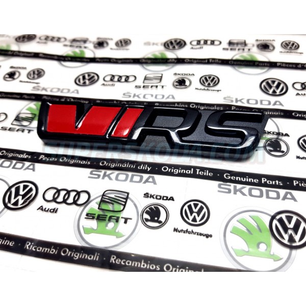 Škoda Kodiaq logo prednej masky RS vo farbe MONTE CARLO BLACK GLOWING RED