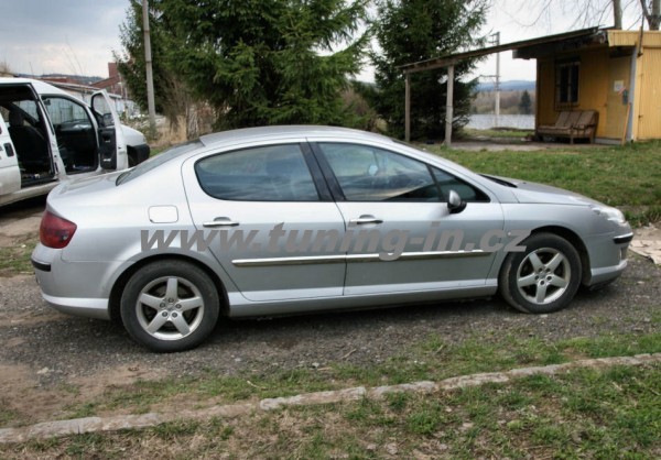 Peugeot 407 - NEREZ chrom ochranné dverné lišty - OMSA LINE