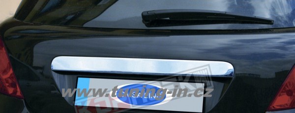 Peugeot 207 - nerez chrom lišta nad ŠPZ - OMSA tuning