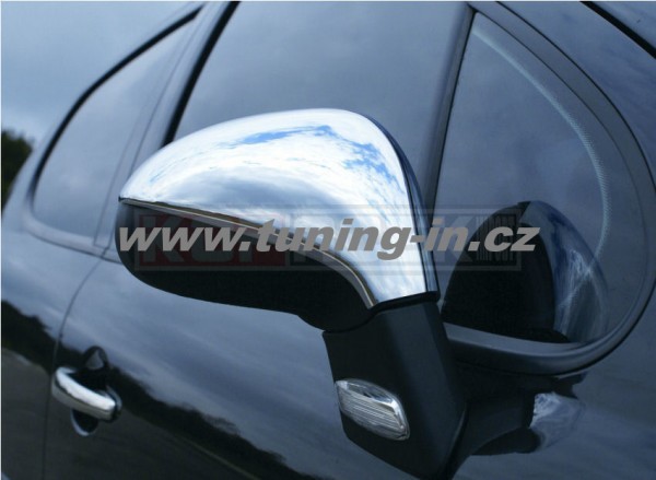 Peugeot 207 - nerez chrom kryty zrkadiel - OMSA LINE