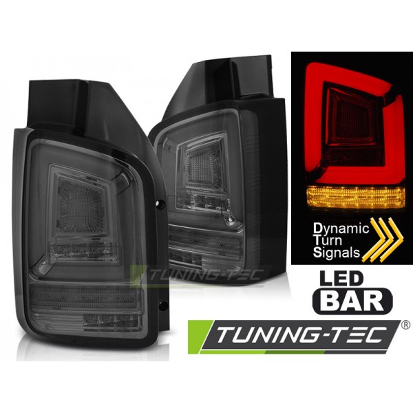 VW T5 03-09 - zadné LED svetlá dymová LED BAR s dynamickým blinkerom