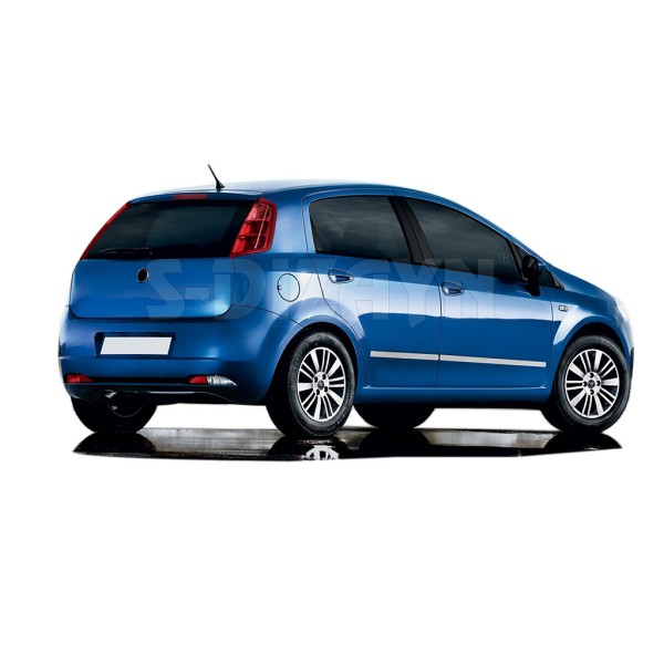 Nerez + ABS lišty dverí Fiat Grande Punto