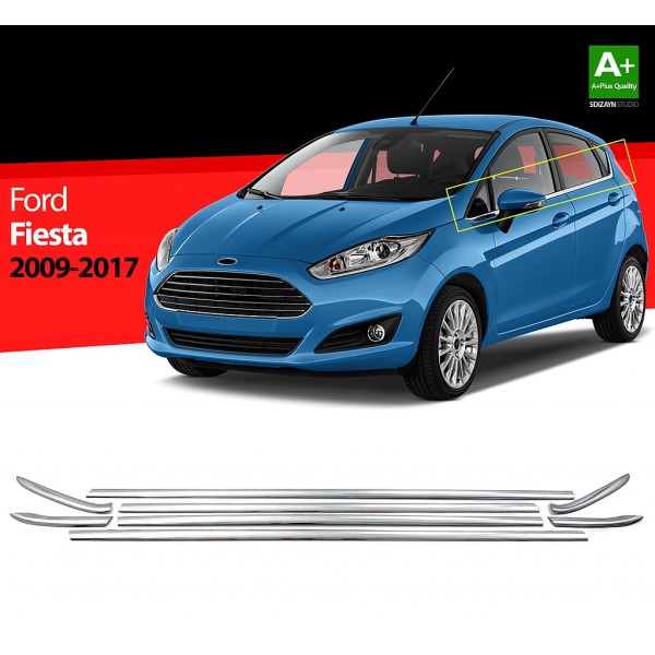Nerez lišty spodnej hrany okien dverí Ford Fiesta VII