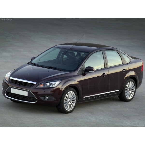 Nerez + ABS lišty dverí Ford Focus II FL