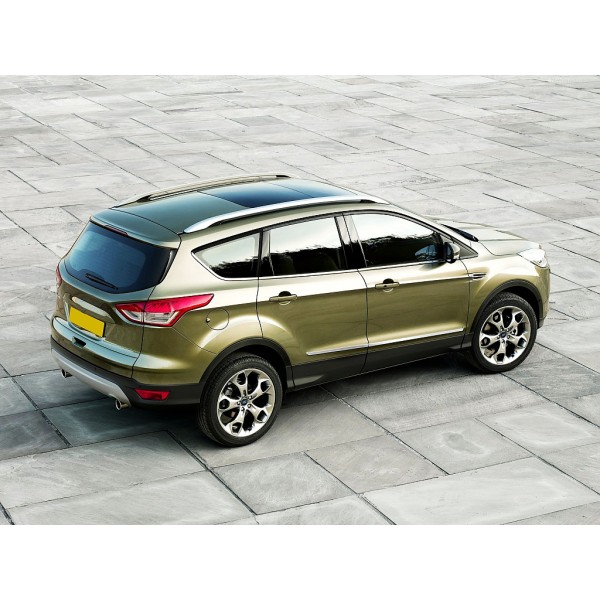 Nerez + ABS lišty dverí Ford Kuga II