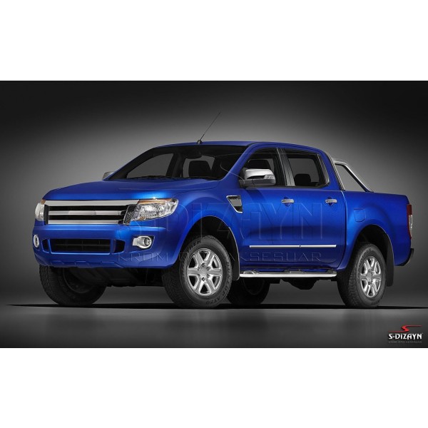 Nerez + ABS lišty dverí Ford Ranger I