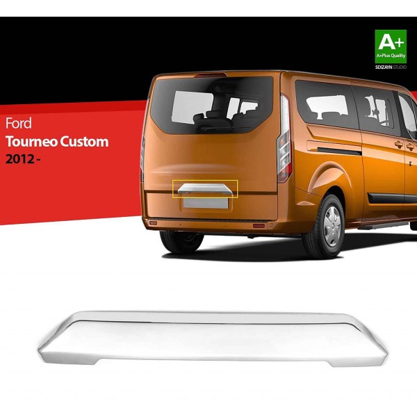 Nerez dekoračná lišta nad ŠPZ Ford Tourneo Custom I - model bez kamery