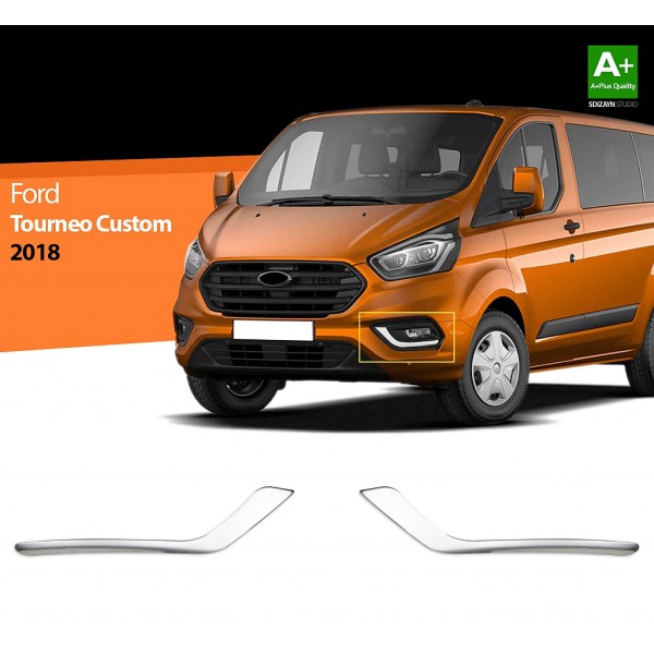 Nerez rámčeky hmlovky Ford Tourneo Custom I FL