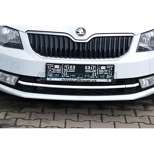 Škoda Octavia III - 3- dielny set líšt nárazníka WHITE LINE