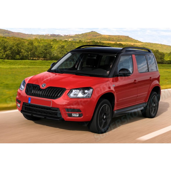 Škoda Yeti 13-17 - predné podnárazník MONTE CARLO black (F9R)