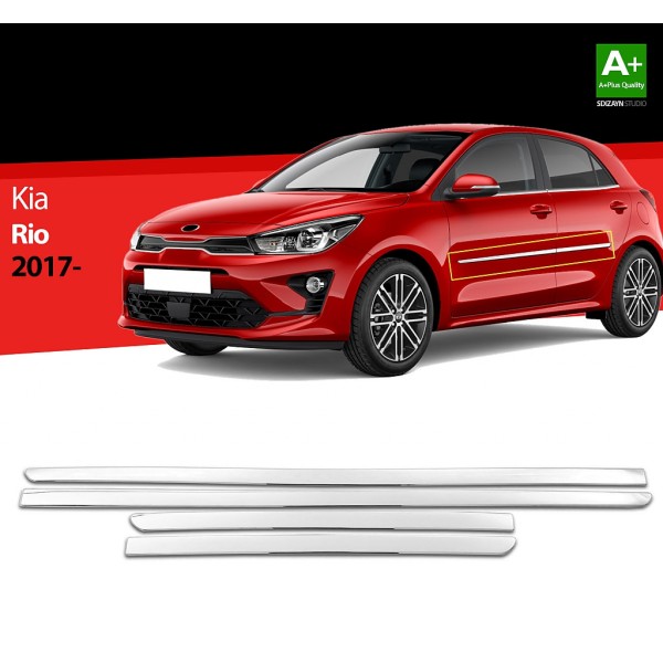 Nerez lišty dverí KIA Rio hatchback