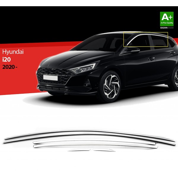 Nerez lišty hornej hrany okien dverí Hyundai I20 III