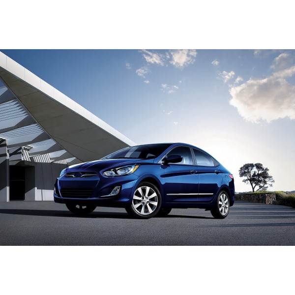 Nerez + ABS lišty dverí Hyundai Elantra sedan
