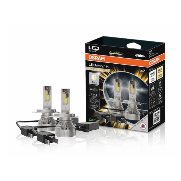 OSRAM LEDriving HL ALLSEASON LED autožiarovky H4 s prepínateľnou farbou svetla