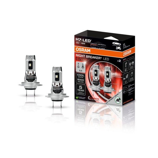OSRAM NIGHT BREAKER LED SPEED homologované LED autožiarovky H7, kompaktní verze