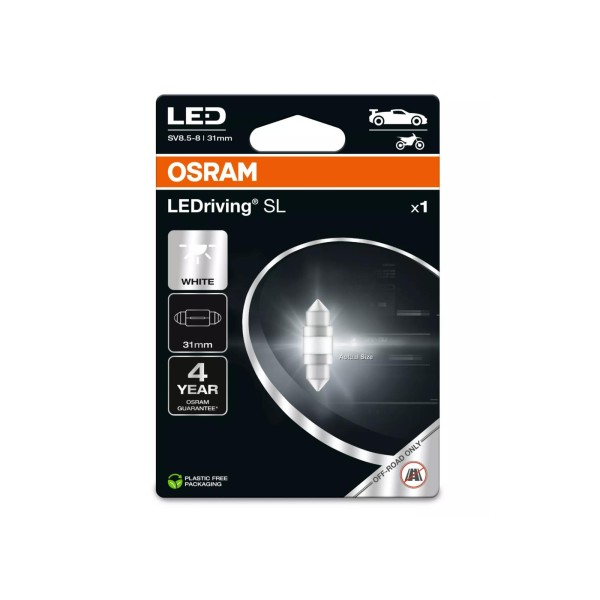 OSRAM LED autožiarovky LEDriving SL C5W, dĺžka 31 mm