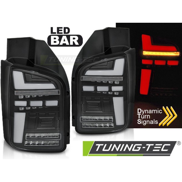 Volkswagen T6 2015-2019 - zadné LED BAR SEQ svetla čierna