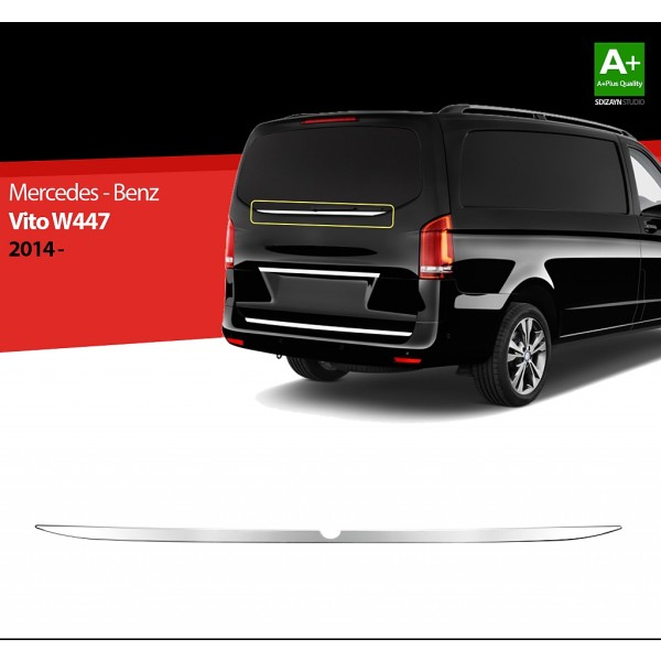 Nerez lišta spodnej hrany okna zadných dverí Mercedes Vito W447